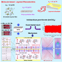 董蜀湘团队及合作者CRPS：利用界面偶极子效应强化层状ImClO₄分子压电材料的机电耦合