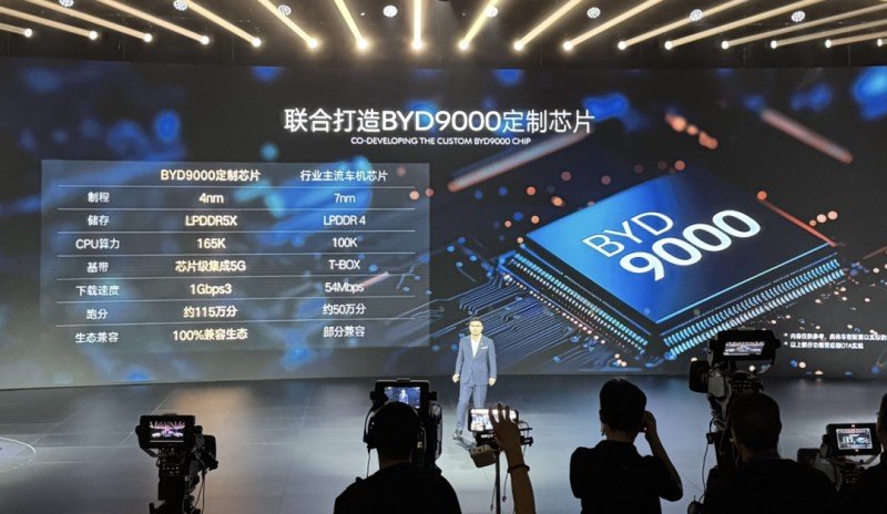 比亚迪推出4nm工艺定制座舱芯片BYD 9000，多款车型搭载(图2)