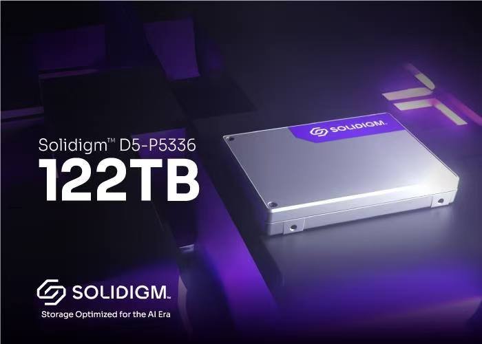 SK海力士NAND解决方案子公司Solidigm，推出用于AI的全球最大容量eSSD——“D5-P5336”
