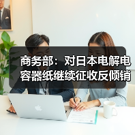商务部：对日本电解电容器纸继续征收反倾销税