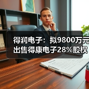 得润电子：拟9800万元出售得康电子28%股权（图2）