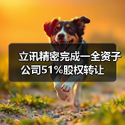 立讯精密完成一全资子公司51%股权转让
